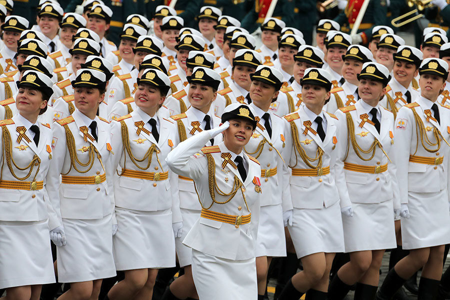 Click to enlarge Female units russian military victory day 2017