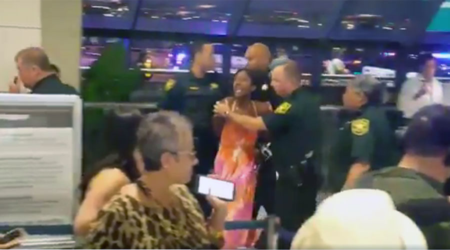 Fort Lauderdale airport scuffel