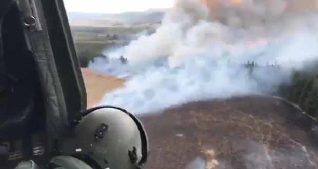 Gorse fires in the Ox Mountains in Co Sligo