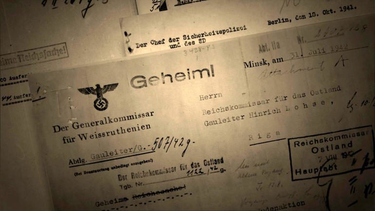 Ben Ferencz entered into evidence the defendants' own reports of what they'd done