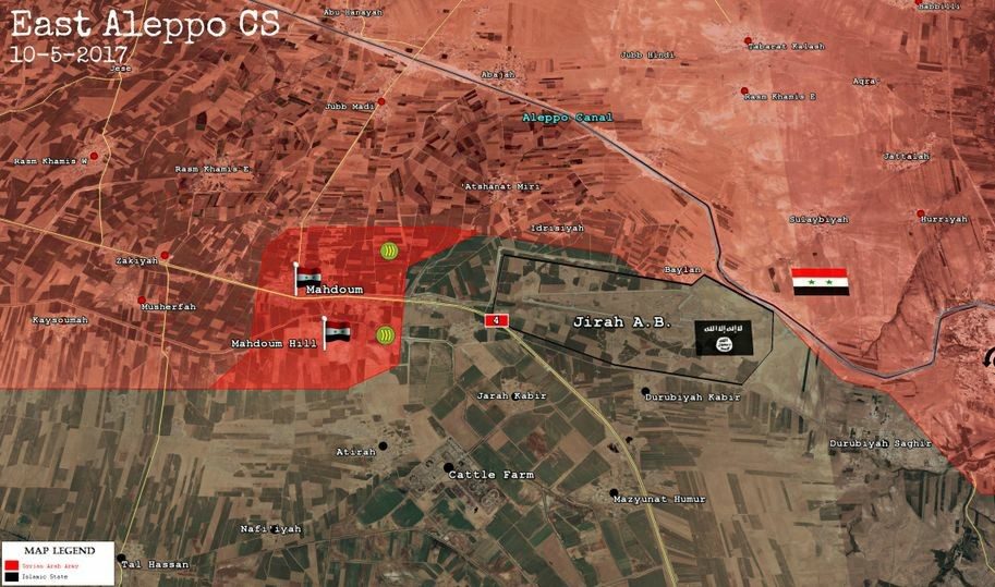 East Aleppo battle map