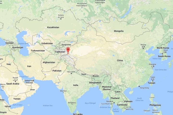 Click to enlarge China earthquake map May 11 2017