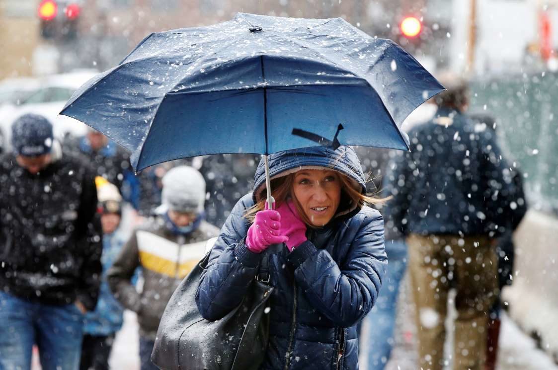 woman in snow