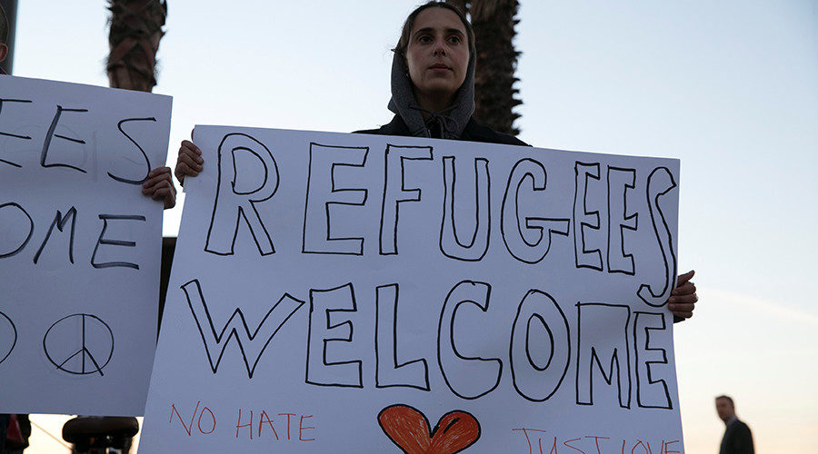 refugee protesters