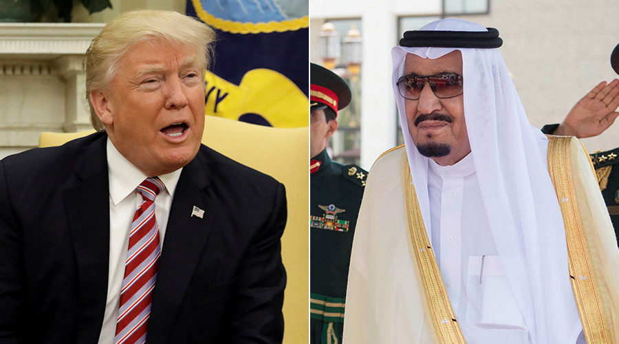 Donald Trump and King Salman bin Abdulaziz Al Saud