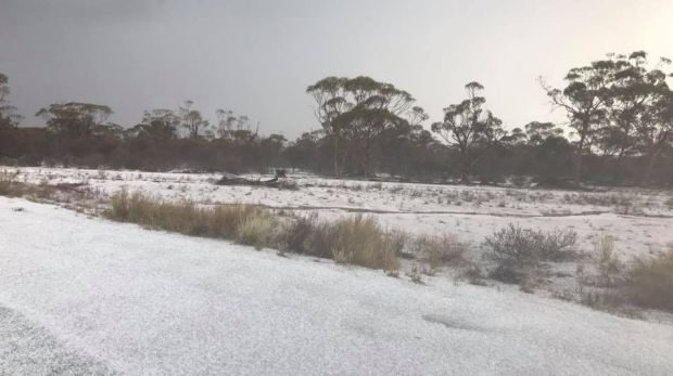 Click to enlarge The area was covered in a thick layer of ice.