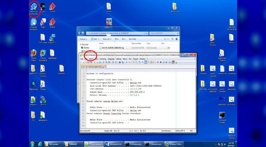 A screenshot contained in the leak shows evidence of a Dell machine being used by a user named 'Justin'