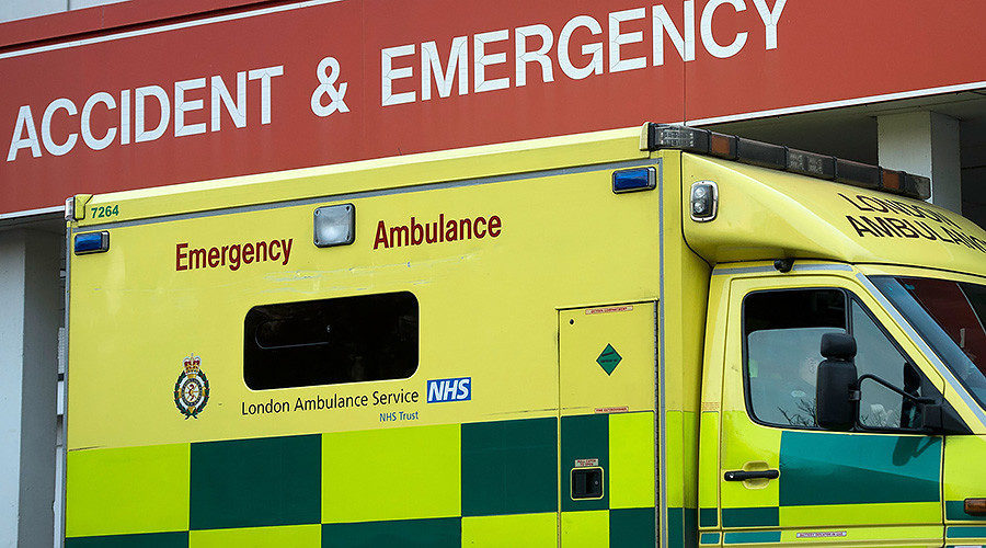 Ambulance outside London hospital