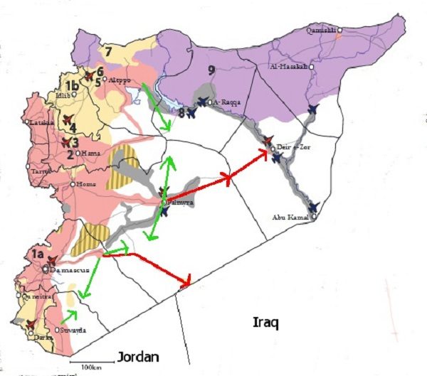 Syria battle map