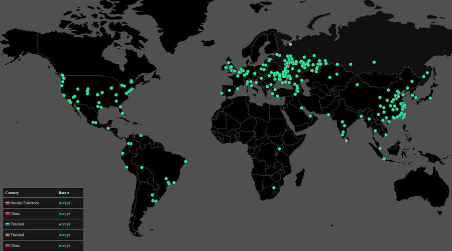 world cyberattacks map