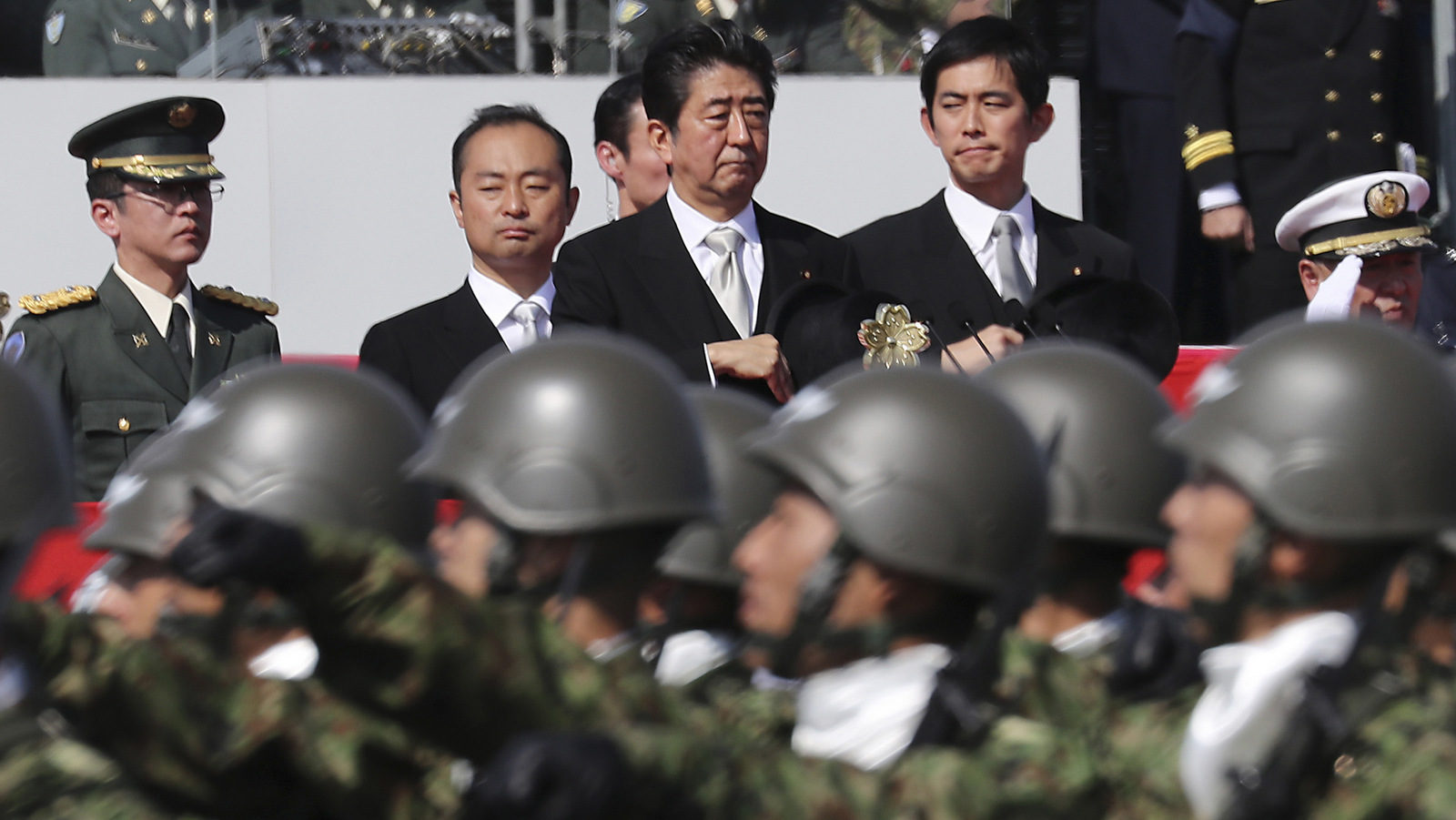 Click to enlarge Shinzo Abe Japan Self Defense Forces Army Military
