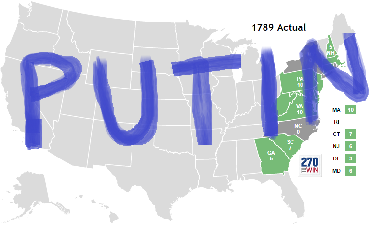 Click to enlarge map of 1789 US