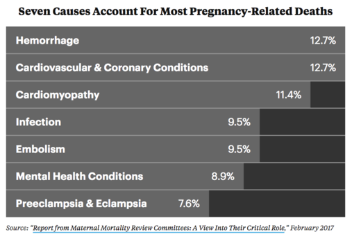 causes pregnancy related deaths usa