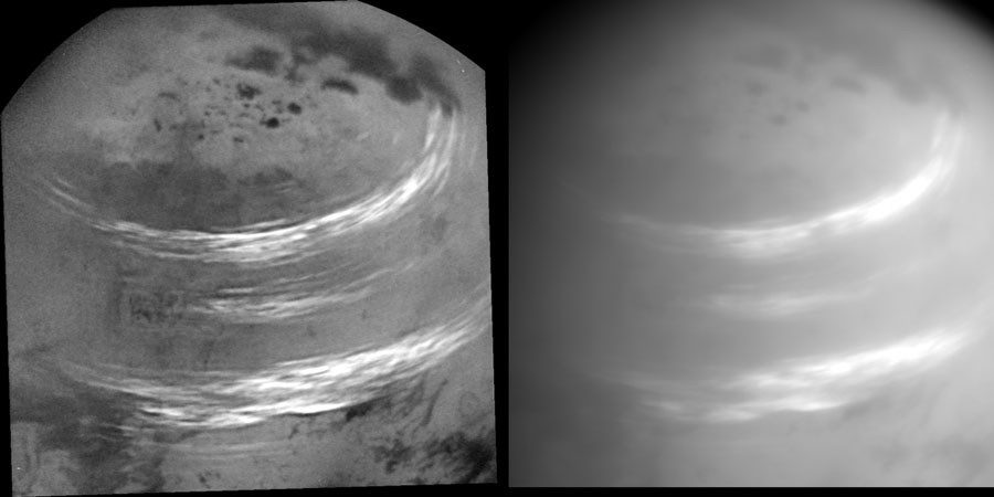 Click to enlarge Saturn moon Titan