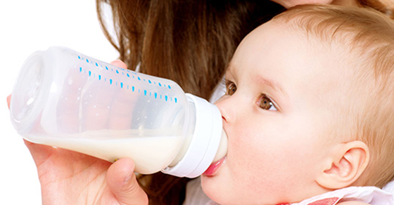 bottle fed baby