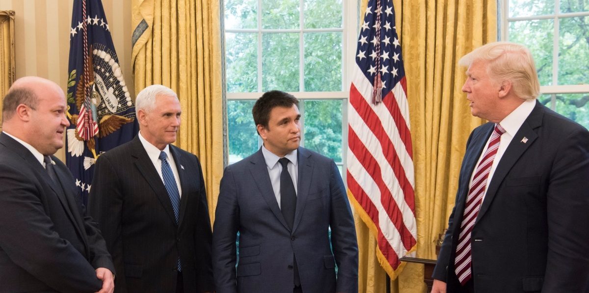 Pavlo Klimkin and Donald Trump