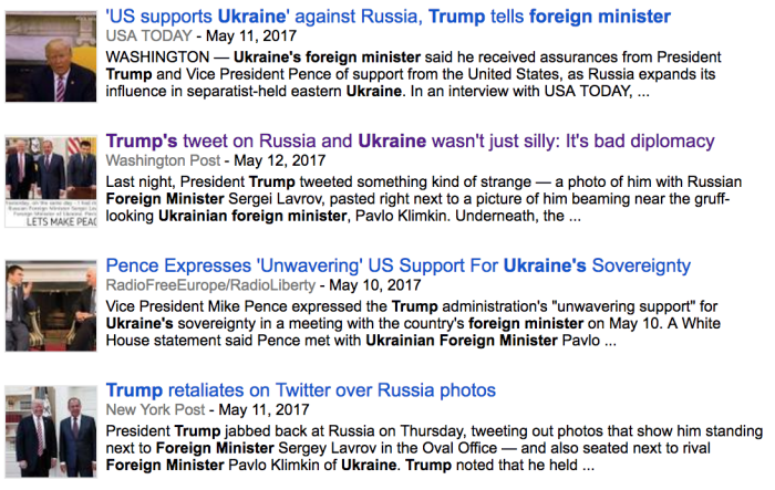 Trump and Ukraine headlines