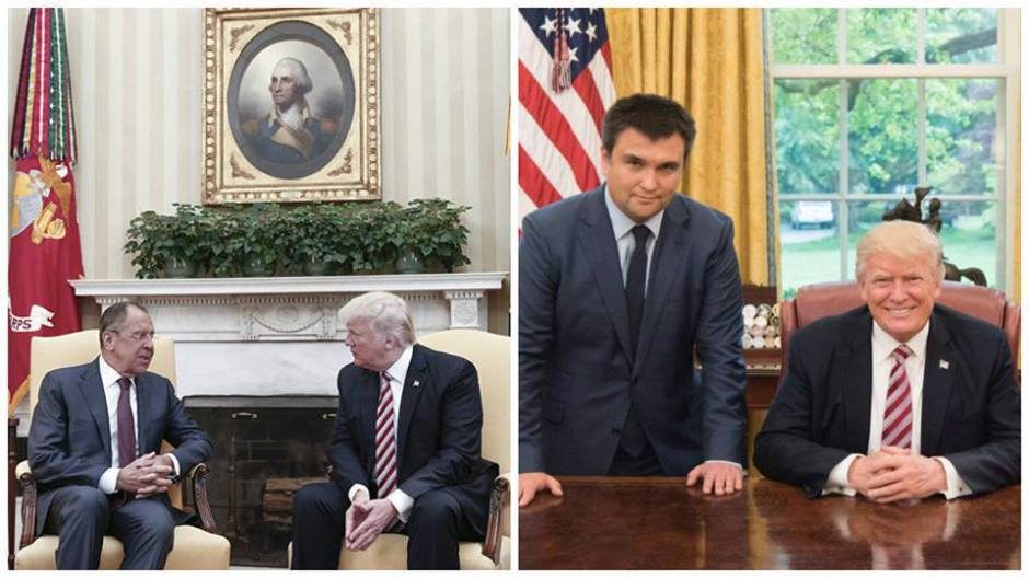 Lavrov and Trump / Klimkin and Trump