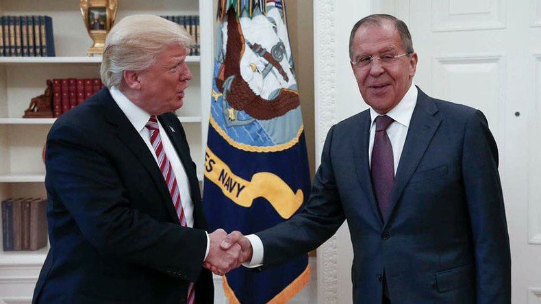 Click to enlarge Donald Trump and Sergey Lavrov