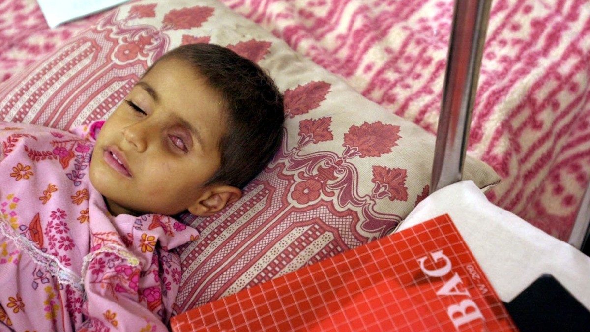 Click to enlarge Four-year-old Alla Saleem