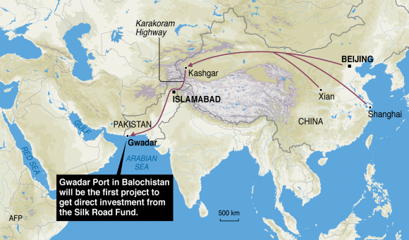 Click to enlarge china silk road