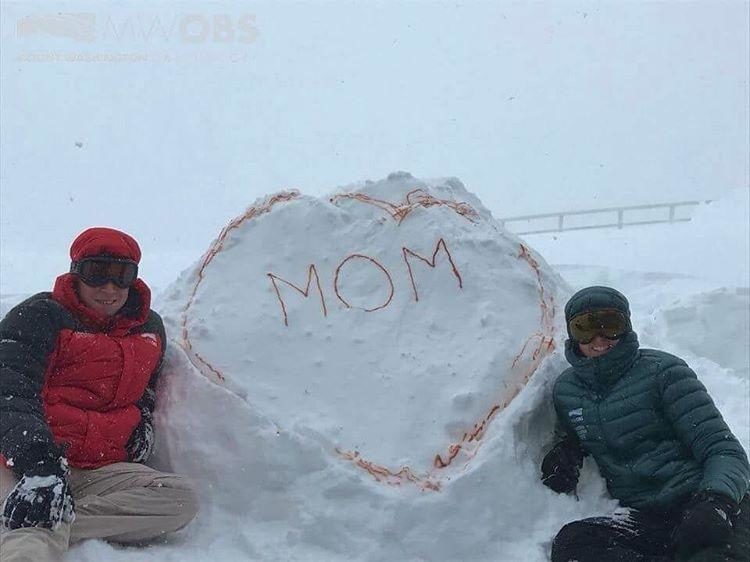 Click to enlarge Mount Washington Observatory record snow