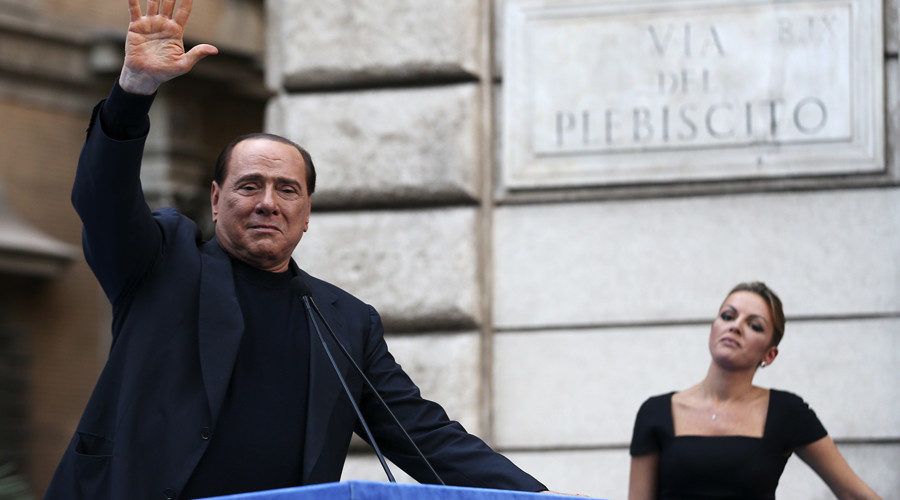 Silvio Berlusconi and girlfriend