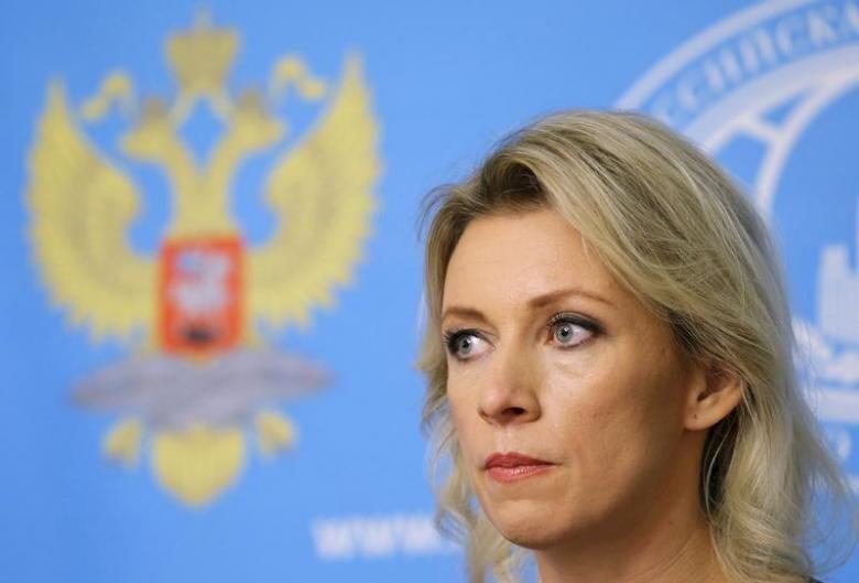 Click to enlarge Russian Foreign Ministry spokeswoman Maria Zakharova