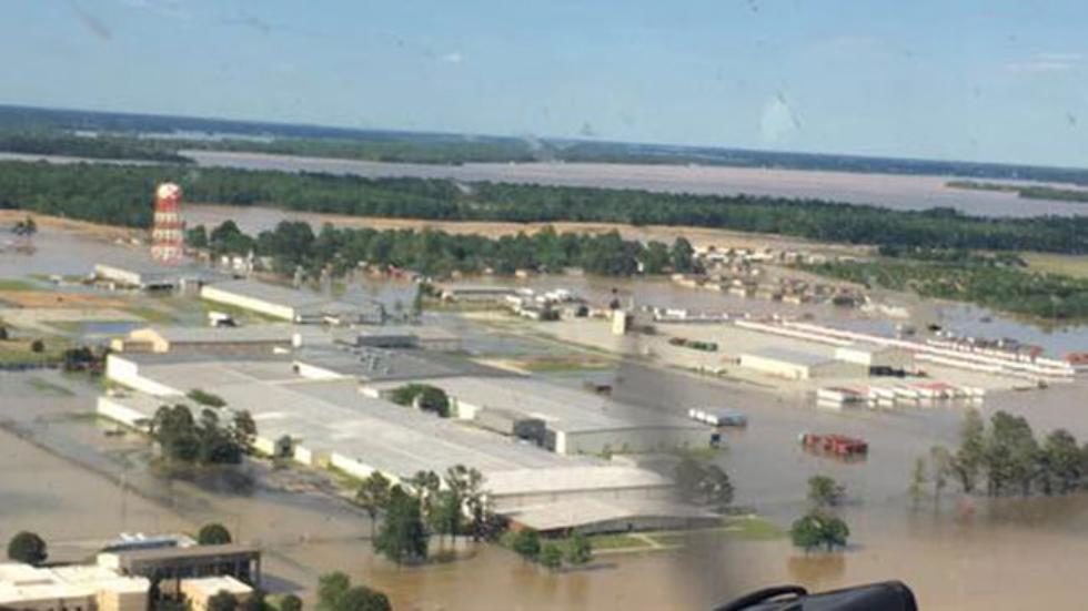 Click to enlarge flooding in Pocahontas