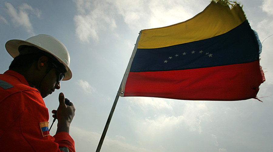Click to enlarge Oil worker in Venezuela