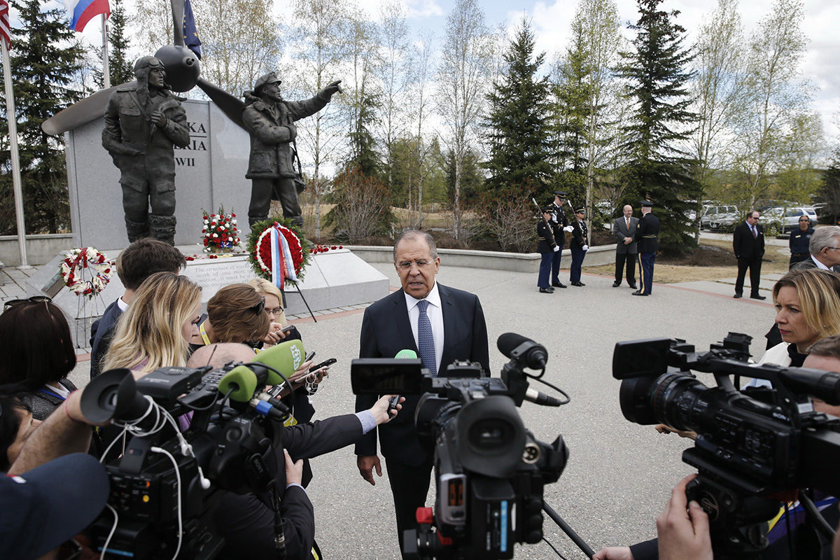 Click to enlarge Lavrov at Arctic Council
