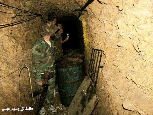 Click to enlarge Syrian rebel tunnel