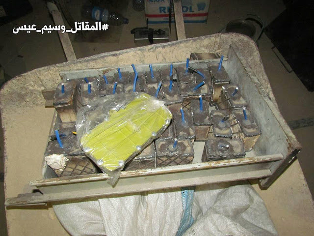 Click to enlarge Syrian rebel explosives