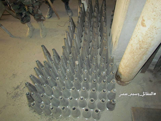 Click to enlarge Syrian rebel explosives