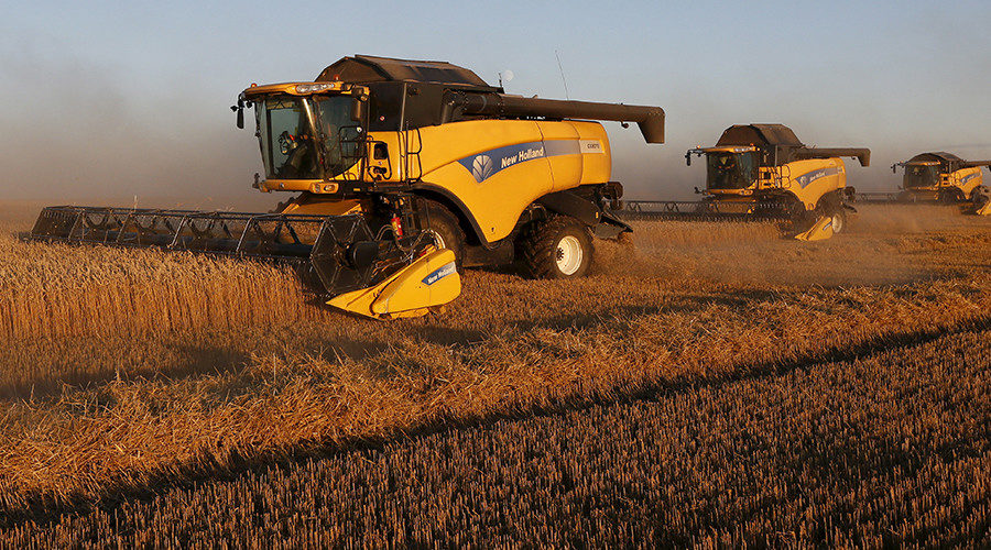 Click to enlarge Combine harvesters