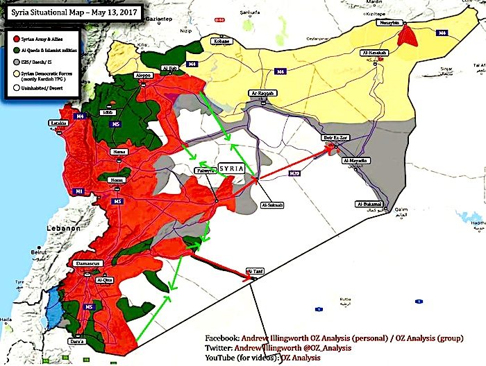 Click to enlarge Syria situational map