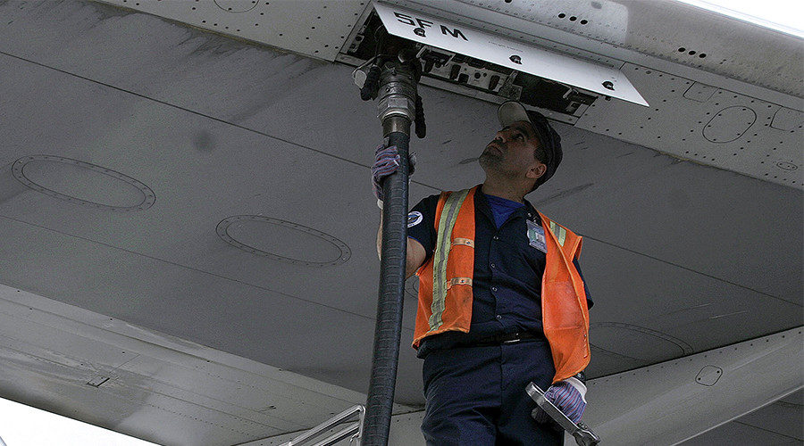 US jet fueling up