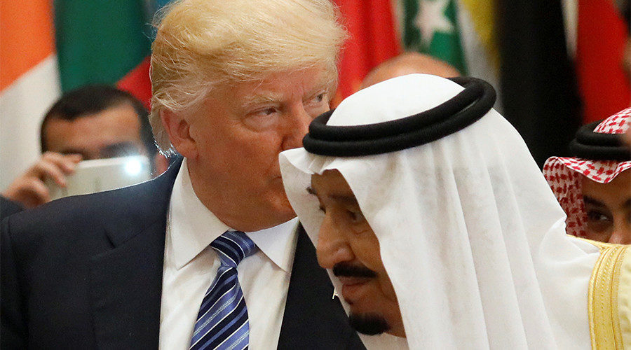 rump and Saudi Arabia's King Salman bin Abdulaziz Al Saud