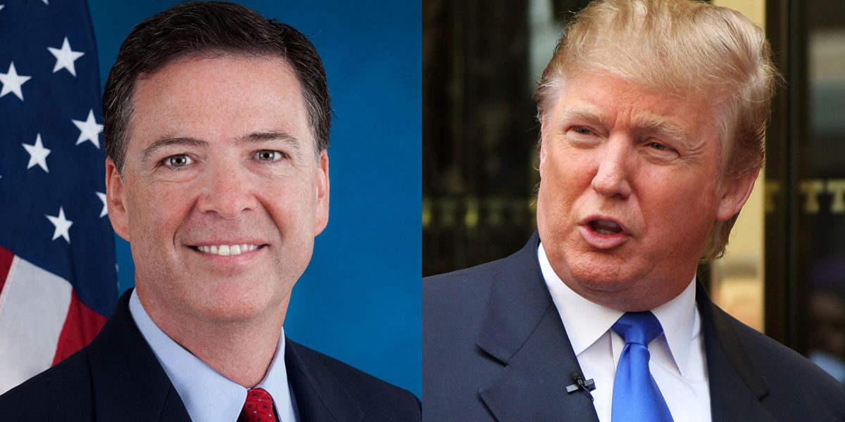 Click to enlarge comey and trump