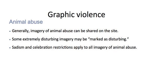 Facebook graphic violence slide