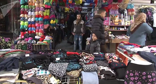Click to enlarge Aleppo street market
