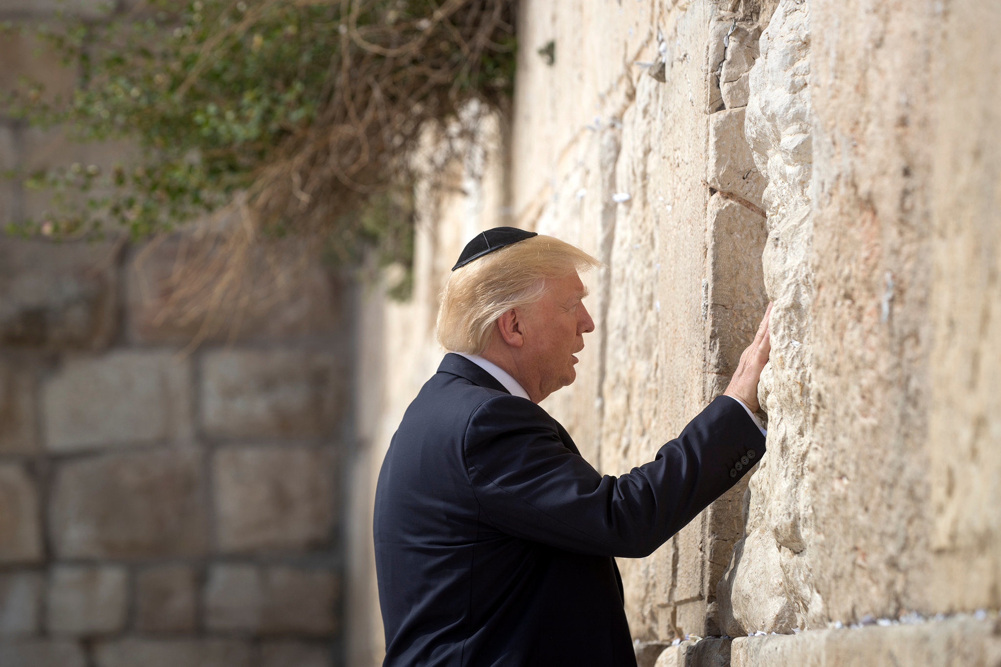 Click to enlarge Mr. Trump at the Western Wall