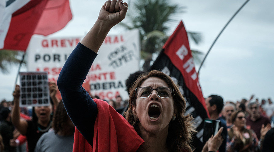 Click to enlarge protesters Brazil