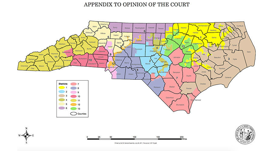 racial redistrict North Carolina