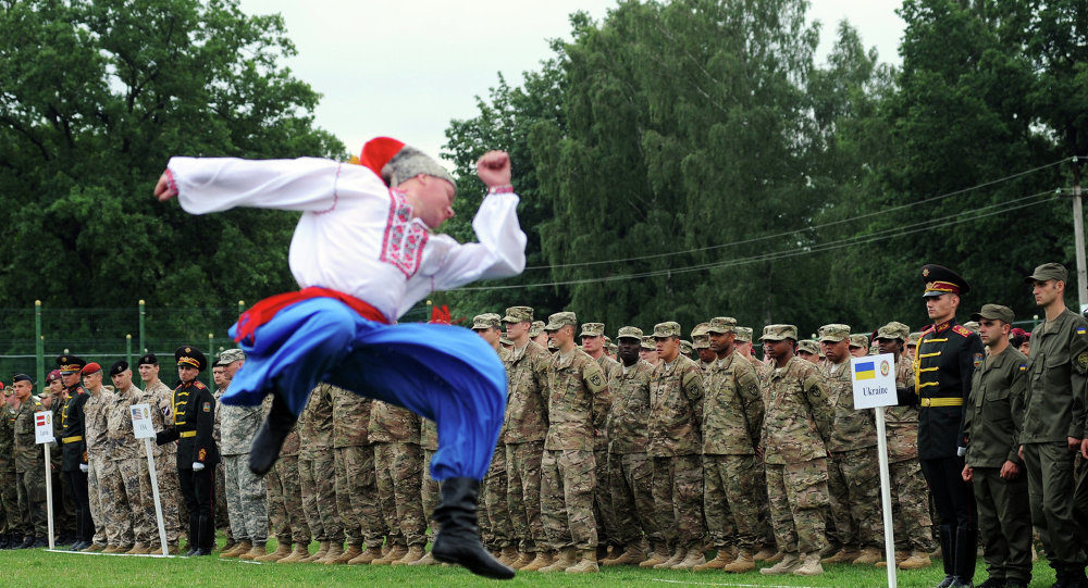 Click to enlarge Ukrainian folk dancer