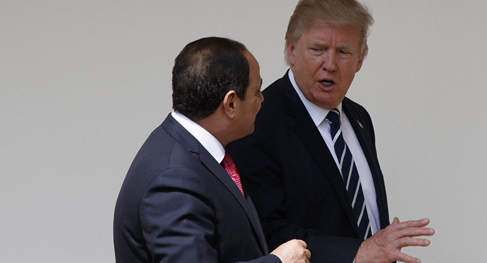 Click to enlarge Sisi and Trump