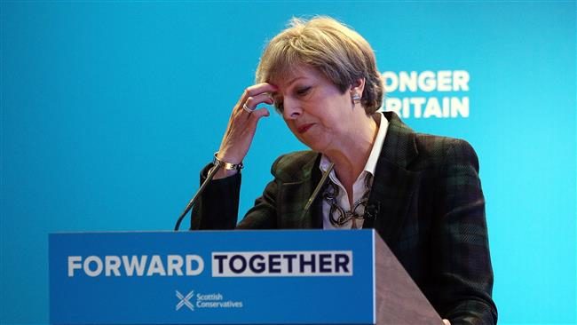 Click to enlarge Theresa May forward together