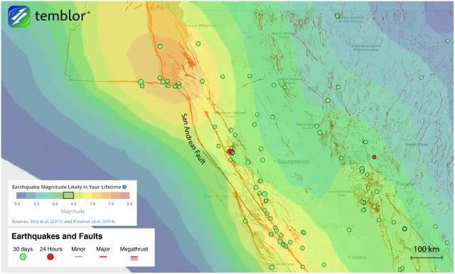 Click to enlarge Maacama and Bartlett Springs faults
