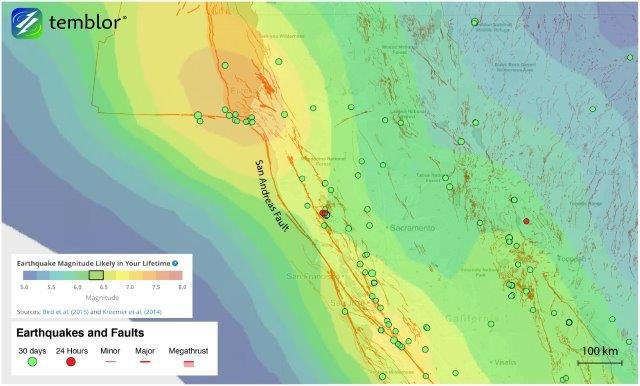 Maacama and Bartlett Springs faults