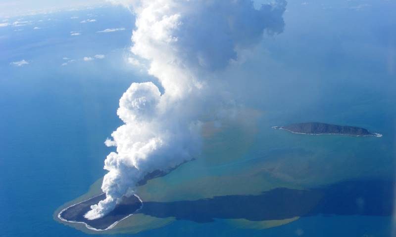 Click to enlarge Tonga volcano